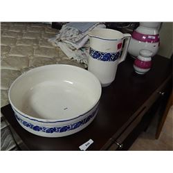 ENGLISH Wash basin and jug