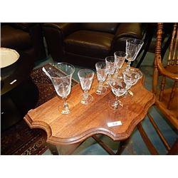 CRYSTAL GLASSES - 8 PCS