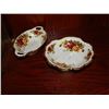 Image 1 : Royal Albert Old Country Roses PICKLE DISHES - 2 TTL