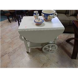 1 WHITE TEA TROLLEY