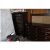 Image 2 : 7PC KING SIZE BEDROOM SUITE; CONSISTS OF KING SIZE HEADBOARD, 8 DRAWER DRESSER, 6 DRAWER HIGH BOY