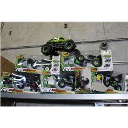 GROUP OF 6 RADIO CONTROLLED BOB CAT DUNE BUGGIES