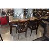 Image 1 : FAUX MARBLE TOP 7PC DINETTE SET; TABLE WITH 6 CHAIRS