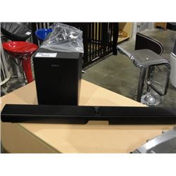 2PC ENERGY HOME AUDIO SPEAKER SET; SOUND BAR AND POWERED SUB WOOFER