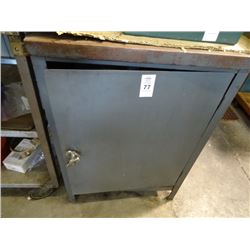 Metal Cabinet & Contents