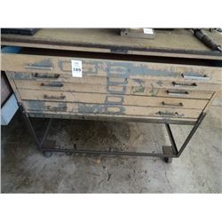 Work Bench w/BluePrint File Cabinet