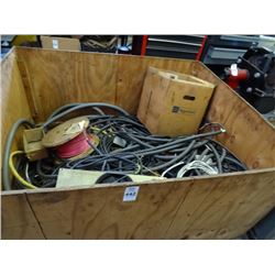 Pallet Bin of Wire & Heavy Duty Cords