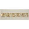 Image 1 : FRITZ MÖHLER, Schwäbisch Gmünd Armband, Gold 14 K, 3 Saphire, 4 Rubine. Aus fünf rechteckig...