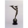 OTTO SCHMIDT-HOFER (1873 - 1925) Ikarus, Bronze, Marmor. Über runder, abgetreppter Plinthe...