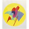 Image 1 : ALESSANDRO MENDINI, (*1931) Komposition, Farbserigrafie. Abstrakte Komposition aus ineinand...