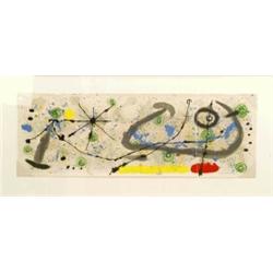 JOAN MIRÓ (1893 - 1983) Le Lézard aux Plumes D'or, Original-Farblithografie auf Karton. Lin...