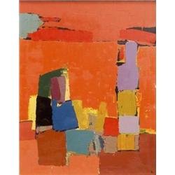 NICOLAS DE STAEL (1914 - 1955) Figures au bord de la mer Leinwandserigrafie, nach Staels Ge...