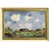 Image 1 : EBERHARD VIEGENER (1890-1976) Bauernhof bei Söndervig, Öl auf Hartfaserplatte. Impressionis...