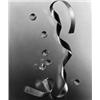 Image 1 : HILDEGARD LOTZ Satinband mit Glascabochons, SW-Fotografie, Vintage. 22,8 x 19,4 cm. Foto rü...