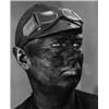 Image 2 : MAX WETTE 2 SW-Fotografien, Vintages. Mann mit rußgeschwärztem Gesicht; Prosit Neujahr 1953...