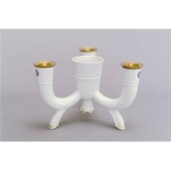 PORZELLANMANUFAKTUR MEISSEN, Meissen Emil P. Börner Kerzenleuchter, Porzellan, Messing....