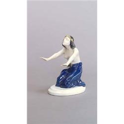 ROSENTHAL, KUNSTABT. SELB, Selb Berthold Boeß Figur Indische Tänzerin, Porzellan. Farbig...