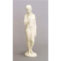 ROSENTHAL, KUNSTABT. SELB, Selb Rudolf Kaesbach Figur Junges Mädchen, Porzellan, elfenbe...