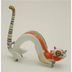 ROSENTHAL, KUNSTABT. SELB, Selb Hans Küster Groteskfigur Hidigeigei, Porzellan. Aufglasu...