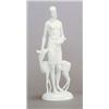 Image 1 : ROSENTHAL, KUNSTABT. SELB, Selb Gerhard Schliepstein Figur Mädchen mit Reh, Porzellan, w...