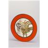 Image 1 : GILBERT PORTANIER, Vallauris Wandteller, Keramik. Rotbrauner Scherben, matte cremefarbene Ü...