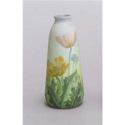 VICTOR AMALRIC WALTER, Nancy Gabriel Levy, Vase, Keramik. Heller Scherben, Überlaufglasu...