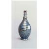 Image 1 : GLASHÜTTE BENEDIKT VON POSCHINGER, Oberzwieselau Vase, farbloses Glas. Dunkelviolett überfa...