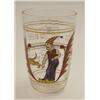 Image 1 : EMILE GALLÉ, Nancy Becher, farbloses Glas. Farbige Emailbemalung in Weiß, Gelb, Blau, Schwa...