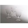 Image 1 : RENE LALIQUE, Wingen-sur-Moder 3 Wassergläser Guebwiller, farbloses Glas. Über rundem Telle...