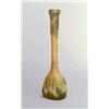 Image 1 : LEGRAS & CIE., St. Denis/ Paris Vase, farbloses Glas mit apricotfarbenen und hellgelben Pul...