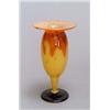 Image 1 : CHARLES SCHNEIDER, Epinay-sur-Seine Vase, farbloses Glas. Partiell orangefarbener Innenüber...