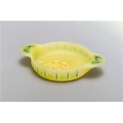 VICTOR AMALRIC WALTER, Nancy Henri Bergé Schale, Pâte-de-verre. Glaspaste in Gelb, Hellg...