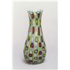 Image 1 : AVEM, Murano Anzolo Fuga Vase, schwarzes, farblos überfangenes dickwandiges Glas mit unr...