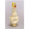 Image 1 : BAROVIER & TOSO, Murano Flakon, farbloses Glas. Diagonal aufgeschmolzene weiße Glasstäbe, p...