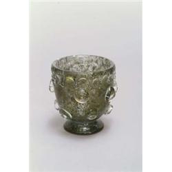 BAROVIER & TOSO, Murano Ercole Barovier Vase Crepuscolo, farbloses Glas. Transparentgrün...