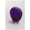 Image 1 : SEGUSO VETRI D'ARTE, Murano Flavio Poli Vase Valva, farbloses Glas. Innen zweifach überf...