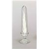 Image 1 : VENINI & C., MURANO Obelisk, farbloses Glas. Langgestreckter korallenartiger Einschluss in...
