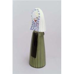 VENINI & C., MURANO Fulvio Bianconi Figur, farbloses Glas. Abstrahierte Frau, stehend in...