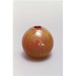VENINI & C., MURANO Carlo Scarpa Vase, farbloses Glas. Wandung vollständig mit feinteili...