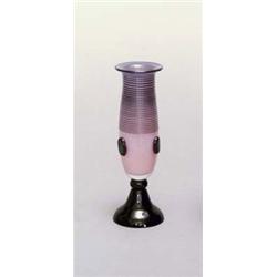 JOHANN LÖTZ WITWE, Klostermühle Vase, farbloses Glas. Längliche Blütenkelchform und ausgest...