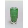 ORREFORS GLASBRUK AB., Orrefors Edvin Öhrström Vase, farbloses Glas. Wandung dreireihig...