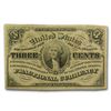 Image 1 : 3rd Issue Fractional Currency 3 Cents AU