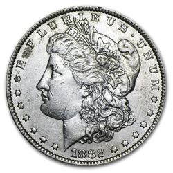 1882-O/S Morgan Dollar AU-50
