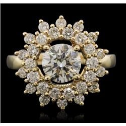 14KT Yellow Gold 2.86ctw Diamond Ring