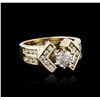 Image 2 : 14KT Yellow Gold 0.98ctw Diamond Ring