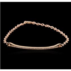 14KT Rose Gold 0.26ctw Diamond Bracelet