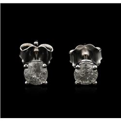 14KT White Gold 0.62ctw Diamond Stud Earrings