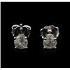 Image 1 : 14KT White Gold 0.62ctw Diamond Stud Earrings