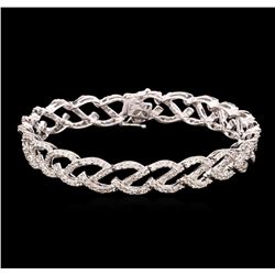 18KT White Gold 3.74ctw Diamond Tennis Bracelet