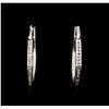 Image 1 : 14KT White Gold 0.20ctw Diamond Earrings